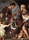 Bernardo Strozzi Famous Paintings - The Charity of St Lawrence
